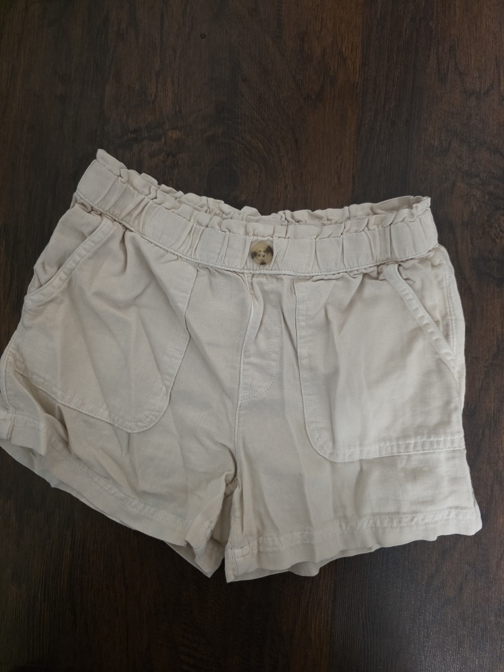 Cat & Jack Beige Elastic-Waist Girls' Shorts